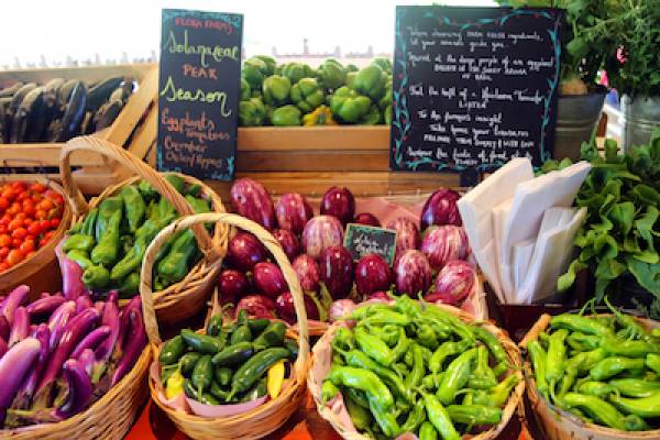 fresh produce in mexican market
